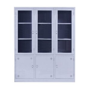 Tủ Sắt 3 Cánh Kính 1m35 Giá Rẻ - TSVP02