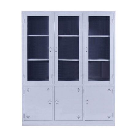Tủ Sắt 3 Cánh Kính 1m35 Giá Rẻ – TSVP02