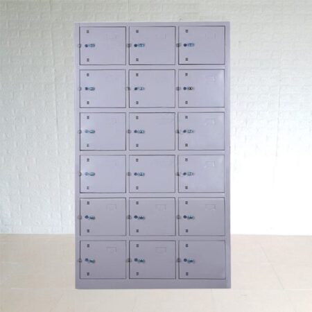 Tủ Locker 18 Ngăn Phun Sơn Tĩnh Điện – TLVP06