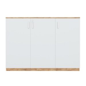 Tủ Tài Liệu 3 Cánh Gỗ Cao Su - THSGVP07