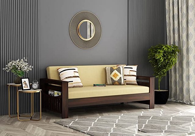 Cập Nhật Kích Thước Ghế Sofa Gỗ Chuẩn Nhất 2024 3 Ảnh 3: Ghế sofa gỗ 3 đến 4 chỗ ngồi
