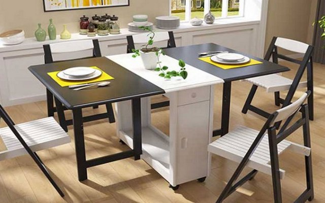 Ảnh 6: Mẫu bàn ăn hình chữ nhật hiện đại