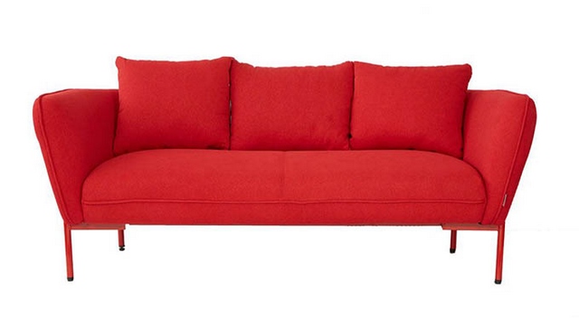 Cập Nhật Kích Thước Ghế Sofa 3 Chỗ Chuẩn Xác Nhất 7 Ảnh 7: Ghế sofa 3 chỗ màu đỏ nổi bật