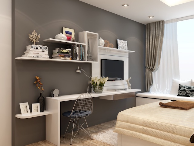 Cách Bố Trí Bàn Làm Việc Phòng Ngủ Hợp Phong Thủy Nhất 2024 1 Bàn làm việc có thể đặt ở trong phòng ngủ