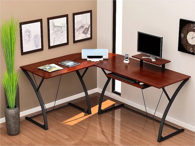 Cách Trang Trí Bàn Làm Việc Bằng Đồ Vật Đẹp, Ấn Tượng 12 Bàn làm việc kép tiết kiệm diện tích