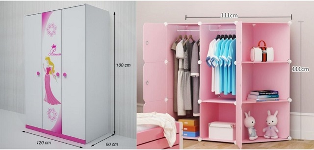 Các Kích Thước Tủ Quần Áo Tiêu Chuẩn Cần Biết 4 Kích thước phổ biến của tủ quần áo trẻ em
