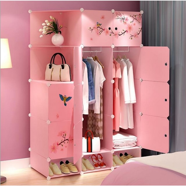 Tổng Hợp Các Ý Tưởng Trang Trí Tủ Quần Áo Đẹp Lung Linh 12 Tủ nhựa lắp ghép đa dạng màu sắc kích thước