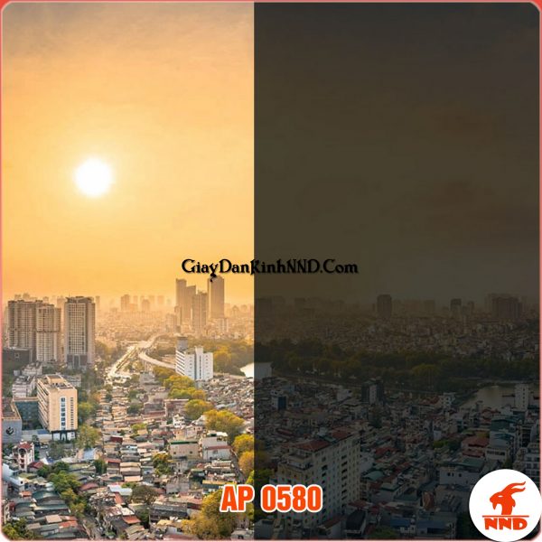 Ảnh thực tế lên kính của mã phim cách nhiệt AP 0580-LK