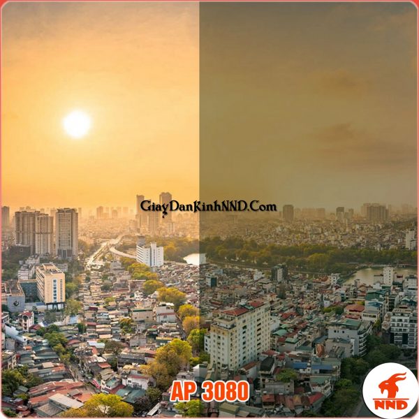 Ảnh thực tế lên kính của mã phim cách nhiệt AP 3080-LK