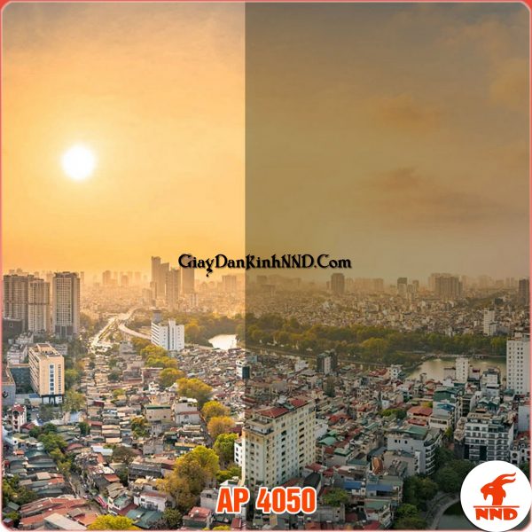 Ảnh thực tế lên kính của mã phim cách nhiệt AP 4050-LK