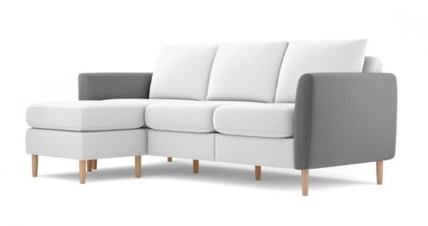 Ghế sofa nỉ màu trắng