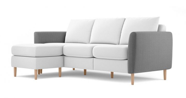 Sofa nỉ nhung – SNVP13 4 Ghế sofa nỉ màu trắng