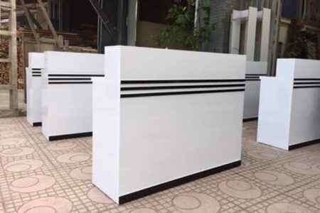 Quầy Lễ Tân Nhựa Đài Loan 1m2 – QLTVP24