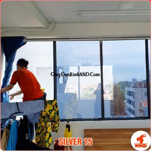 Ảnh thực tế lên kính của mã phim cách nhiệt SILVER 15-LK