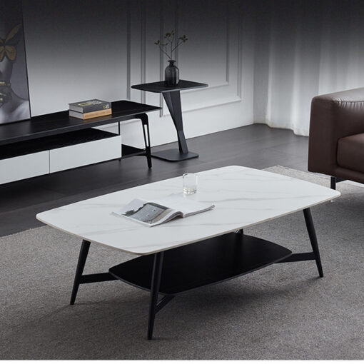 Bàn sofa 2 tầng chân thép sơn tĩnh điện - BTVP47 4 Bàn sofa 2 tầng