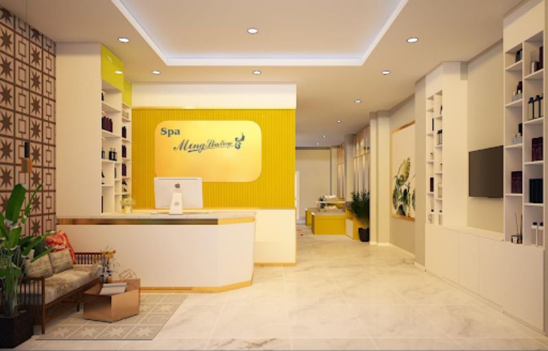 Quầy Lễ Tân Spa 1m4 – QLTVP28 4 Quầy Lễ Tân Spa 1m4 – QLTVP28