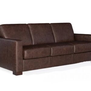 Sofa Da Bò Thật 3 Chỗ Màu Nâu Tối - SDVP05