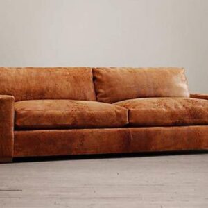 Sofa Da Lộn Màu Nâu Cafe Sang Trọng - SDVP04