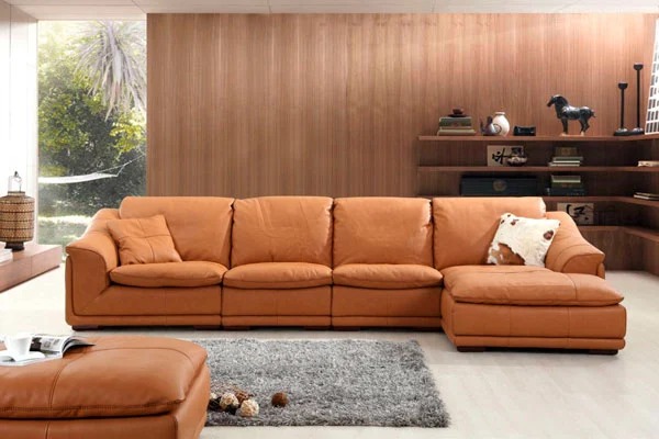Sofa Góc Trái Bọc Da Bò Mỹ - SGVP18 4 Sofa góc da bò