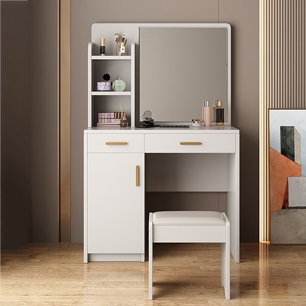 Bàn Trang Điểm Gương Vuông Hiện Đại - BTDVP08 6 Bàn Trang Điểm Gương Vuông Hiện Đại - BTDVP08