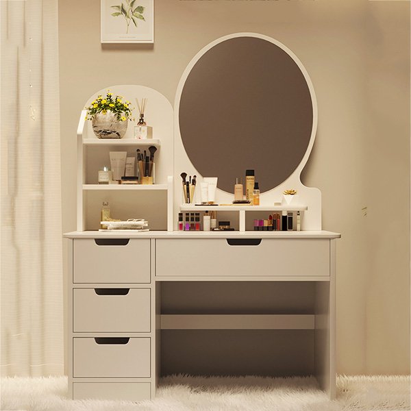 Bàn Trang Điểm Nhỏ Gọn Gương Hình Bầu Dục - BTDVP06 6 Bàn Trang Điểm Nhỏ Gọn Gương Hình Bầu Dục - BTDVP06