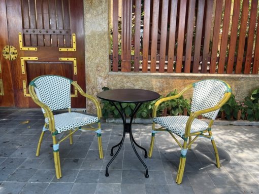 Bàn Ghế Cà Phê Sân Vườn Khung Nhôm - BGCVP06 8 Bàn Ghế Cà Phê Sân Vườn Khung Nhôm - BGCVP06