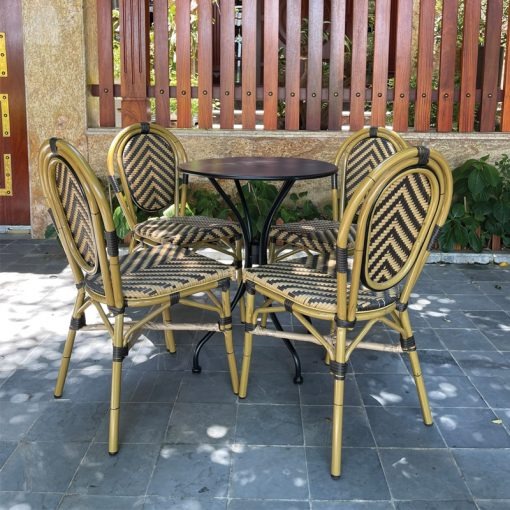 Bàn Ghế Cafe Sân Vườn Khung Nhôm Đúc - BGCVP07 8 Bàn Ghế Cafe Sân Vườn Khung Nhôm Đúc - BGCVP07