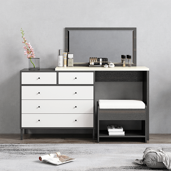 Bàn Phấn Liền Tủ Để Đồ Gương Hình Chữ Nhật - BTDVP25 6 Bàn Phấn Liền Tủ Để Đồ Gương Hình Chữ Nhật - BTDVP25