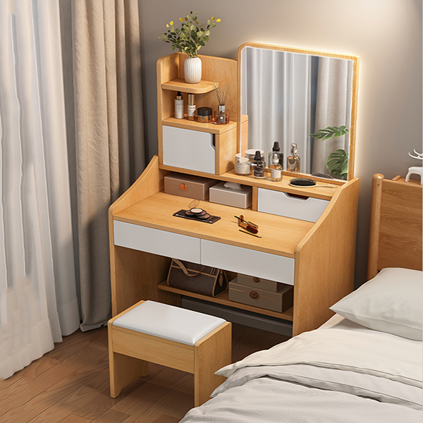 Bàn Phấn Trang Điểm Gương Vuông Có Đèn LED - BTDVP14 12 Bàn Phấn Trang Điểm Gương Vuông Có Đèn LED - BTDVP14