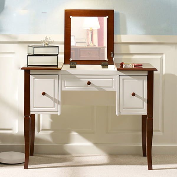 Bàn Trang Điểm Gỗ MDF Gương Gấp Cao Cấp - BTDVP27 10 Bàn Trang Điểm Gỗ Sồi Gương Gấp Cao Cấp - BTDVP27