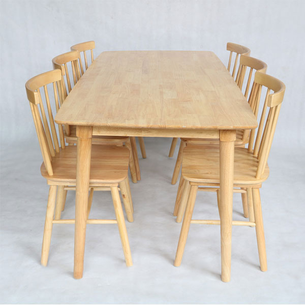 Bộ Bàn Ăn 6 Ghế Pinnstol 7 Nan - BGAVP24 4 Bộ Bàn Ăn 6 Ghế Pinnstol 7 Nan - BGAVP24