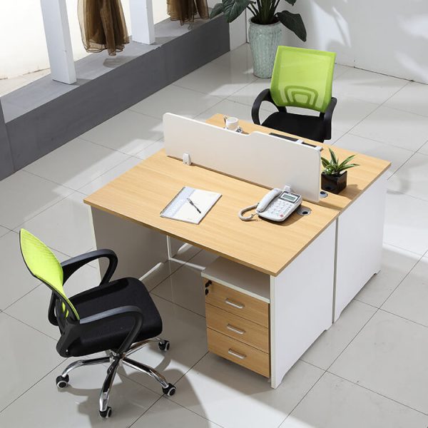 Cụm Bàn Làm Việc 2 Người 1m2 Vách Ngăn Gỗ – CBLVVP08 4 Cụm Bàn Làm Việc 2 Người 1m2 Vách Ngăn Gỗ – CBLVVP08