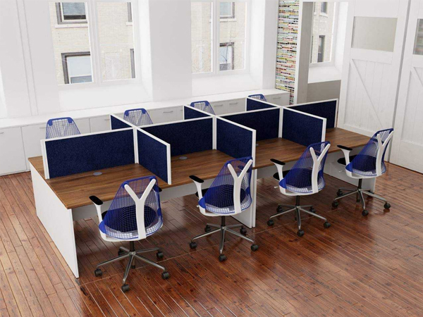 Cụm Bàn Làm Việc 8 Người 4m8 – CBLVVP06 4 Cụm Bàn Làm Việc 8 Người 4m8 – CBLVVP06