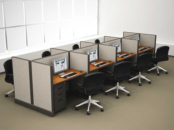 Cụm Bàn Làm Việc 8 Người Vách Ngăn Nỉ – CBLVVP10 4 Cụm Bàn Làm Việc 8 Người Vách Ngăn Nỉ – CBLVVP10