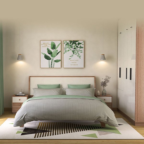 Giường Gỗ Sồi Tự Nhiên Phong Cách Nordic - GNVP16 8 Giường Gỗ Sồi Tự Nhiên Phong Cách Nordic - GNVP16