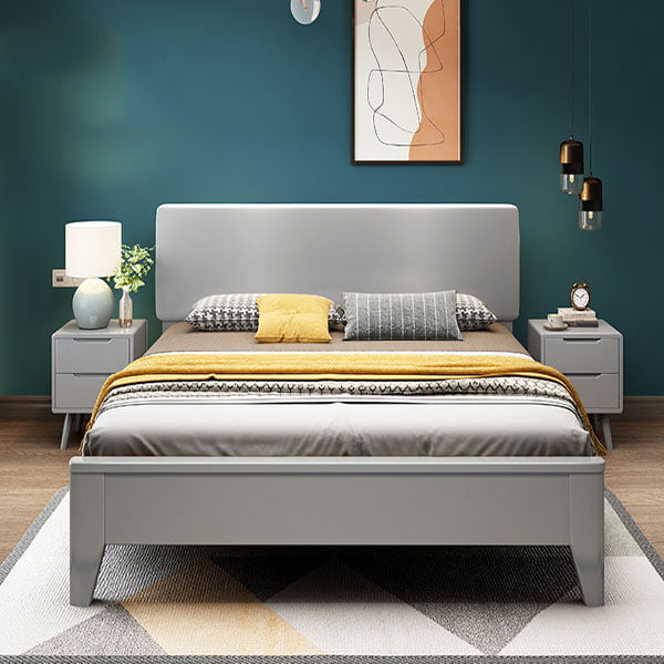 Giường Ngủ Chân Cao Màu Xám 2m2 - GNVP02 8 Giường Ngủ Chân Cao Màu Xám 2m2 - GNVP02