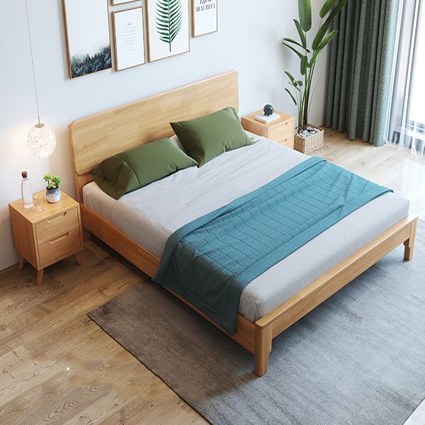 Giường Ngủ Gỗ Tự Nhiên 2m2 Có Ngăn Để Đồ - GNVP07 10 Giường Ngủ Gỗ Tự Nhiên 2m2 Có Ngăn Để Đồ - GNVP07