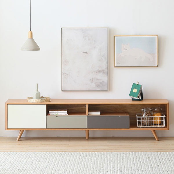 Kệ Tivi Gỗ MDF Cao Cấp - KTVP07 4 Kệ Tivi Gỗ Sồi Tự Nhiên Cao Cấp - KTVP07