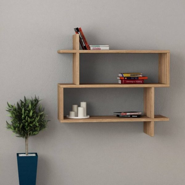 Kệ Trang Trí 2 Tầng Hình Chữ Nhật Nổi - KTTVP12 4 Kệ Trang Trí 2 Tầng Hình Chữ Nhật Nổi - KTTVP12