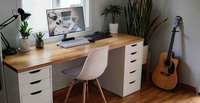 Hướng Dẫn Từ A -Z Cách Lắp Bàn Làm Việc Cực Đơn Giản 5 Lắp đặt ngăn kéo, yếm, hộc tủ,...bàn làm việc