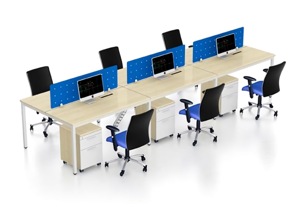 Module Bàn Làm Việc 6 Người Vách Ngăn Sắt – CBLVVP09 4 Module Bàn Làm Việc 6 Người Vách Ngăn Sắt – CBLVVP09