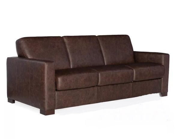 Sofa Da Bò Thật 3 Chỗ Màu Nâu Tối - SDVP05 5 Sofa Da Bò Thật 3 Chỗ Màu Nâu Tối - SDVP05