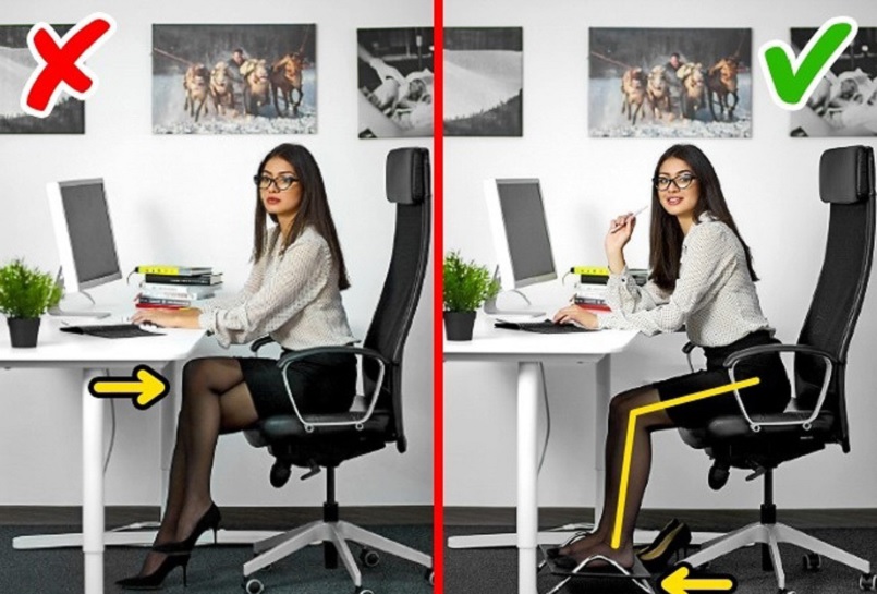 Điều Chỉnh Tư Thế Ngồi Làm Việc Đúng Cho Dân Văn Phòng 8 Tránh ngồi vắt chéo hai chân