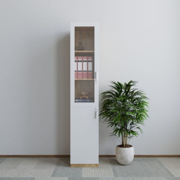 Tủ Tài Liệu Gỗ 1 Cột Cánh Kính - THSGVP04 4 Tủ Tài Liệu Gỗ 1 Cột Cánh Kính - THSGVP04