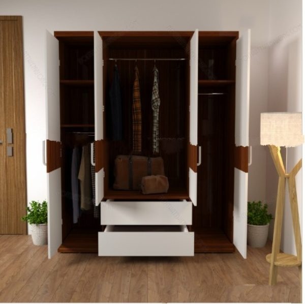 Tủ Quần Áo 3 Buồng 4 Cánh - TQAVP03 8 Tủ Quần Áo 3 Buồng 4 Cánh - TQAVP03