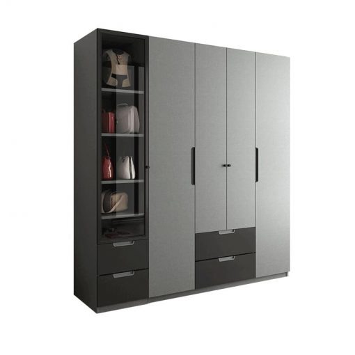 Tủ Quần Áo 4 Cánh Gỗ MDF - TQAVP02 4 Tủ Quần Áo 4 Cánh Gỗ MDF - TQAVP02
