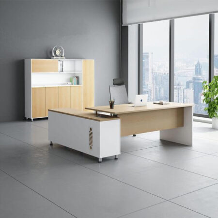 Bàn Giám Đốc Liền Tủ Phụ 1m6 – BGDVP58