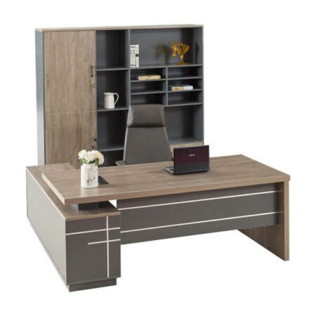 Bàn Giám Đốc Hiện Đại Yếm Lửng Chữ L 1m6 – BGDVP59