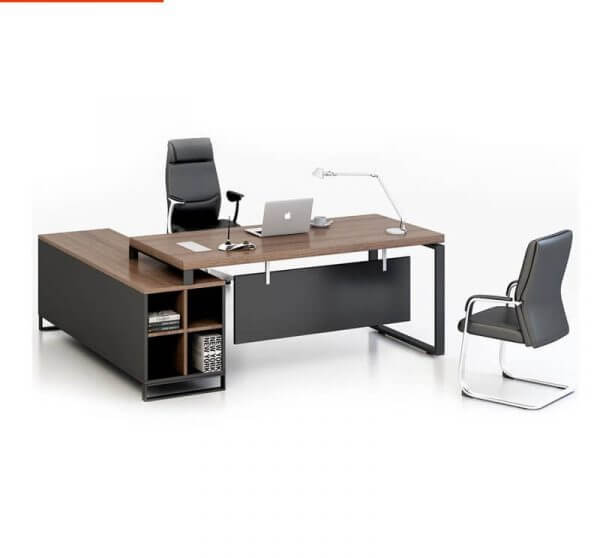 Bàn Giám Đốc Hiện Đại Yếm Treo Chân Sắt 1m6 - BGDVP61 7 ban giam doc hien dai bgd25 1