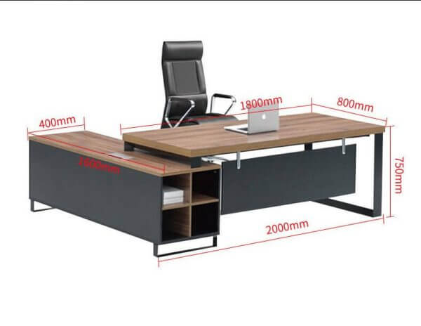 Bàn Giám Đốc Hiện Đại Yếm Treo Chân Sắt 1m6 - BGDVP61 6 ban giam doc hien dai bgd25 2